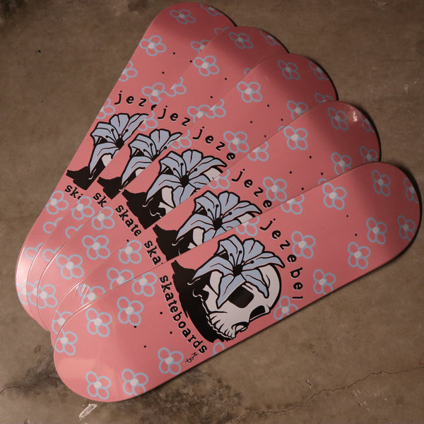 JEZEBEL SKATEBOARDS 'FLOWER POWER' SKATEBOARD DECK