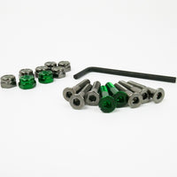 Trinity Bolts 1" Black with 2 x Green Allen Anodized